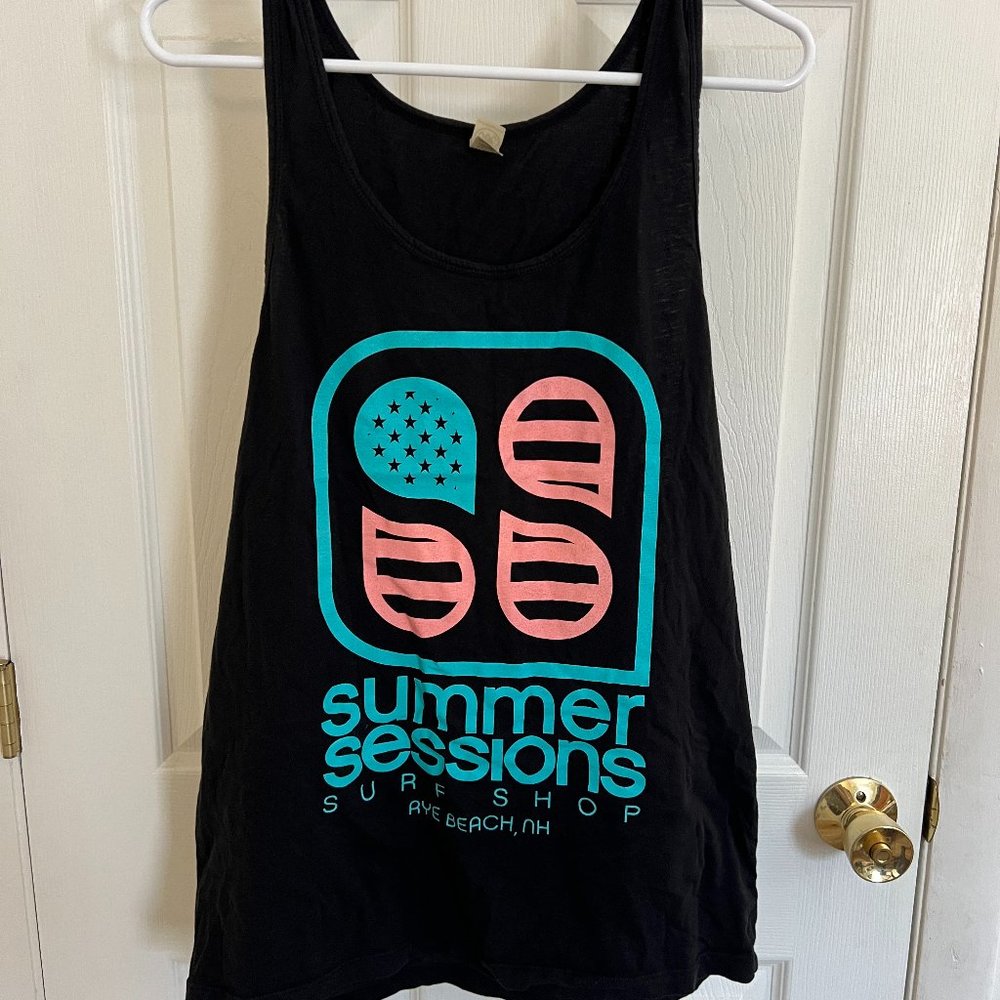 Summer Sessions Surf Shop Tank - Black - L